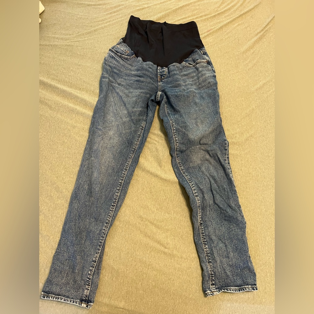 Old Navy maternity boyfriend jeans size 10 long